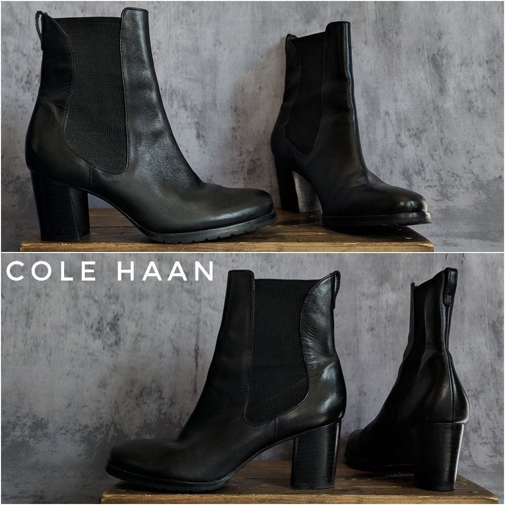 Cole Haan Denise Short  Black Boot